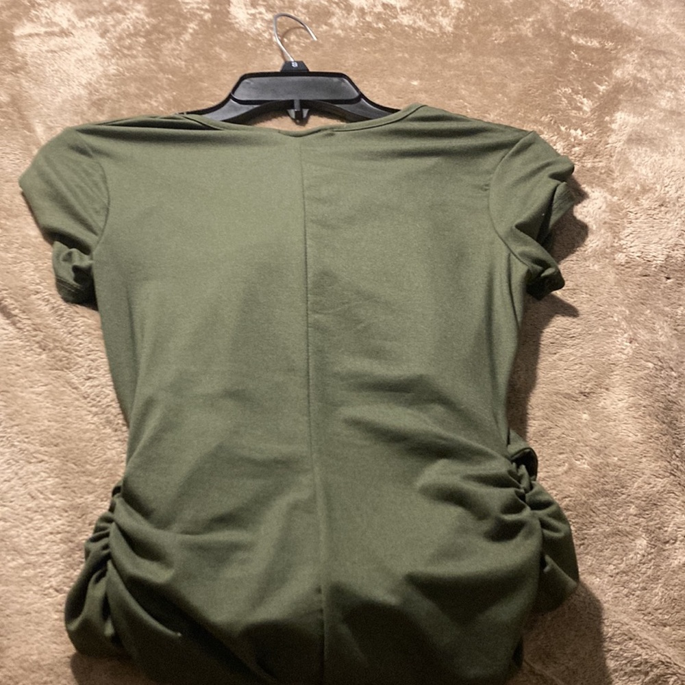 Green maternity dress - Picture 3 of 3
